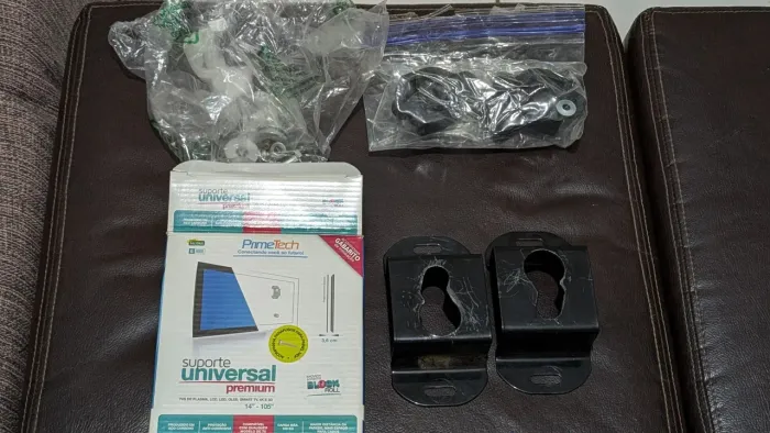 Suporte Fixo de Parede para TV 14" a 105" PrimeTech (Completo na Caixa)