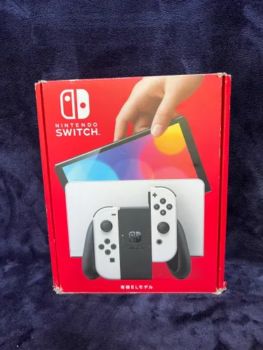 Nintendo Switch Oled Branco Completo Bloqueado Impecável (com Case)