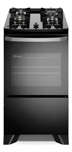 Fogão 4 bocas Electrolux Preto Efficient Mesa Vidro