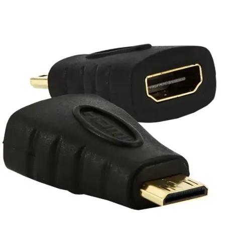 Adaptador de vídeo HDMI fêmea para mini HDMI macho Md9 - novo sem uso