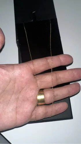 GARGANTILHA EM OURO 18k MACIÇA 45cm