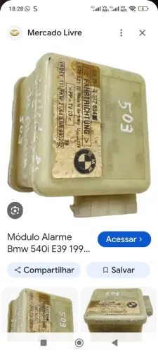 Módulo Alarme BMW 54Oi e39 
