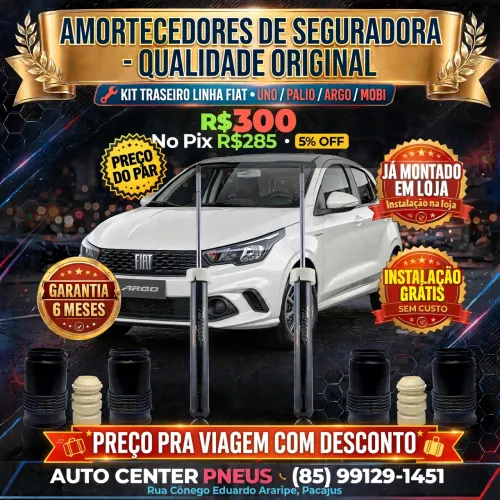 Amortecedores de seguradora 6 meses de garantia 