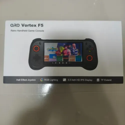 (LACRADO) Videogame Retro portátil QRD Vortex F5 128gb (PS1, PSP, DC, SNES)