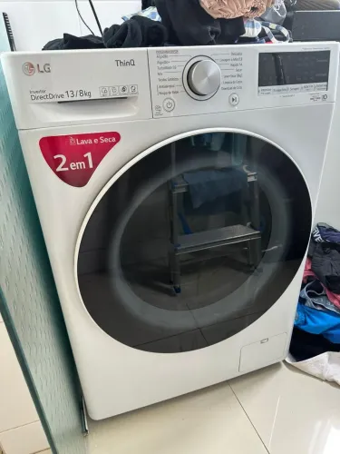 Lava e Seca LG ThinQ VC4 13kg Smart AI DD 127V - Excelente Estado