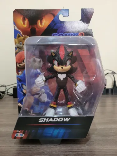Boneco articulado Shadow - Sonic o filme 3 - Wave 2