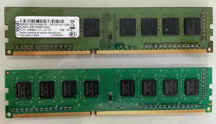 2x 4GB DDR3 1600Mhz