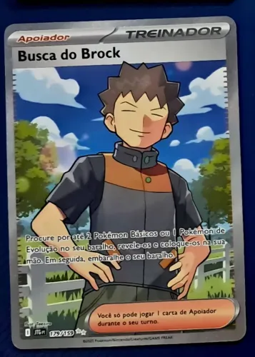 Carta pokémon- Busca do Brock (179/159)