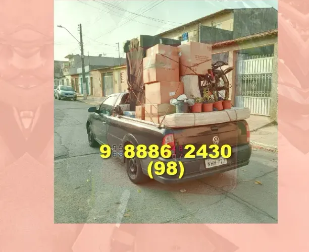 Frete rápido e seguro de mudança! Contato: 98~9@8886*2430 - M/Transportes