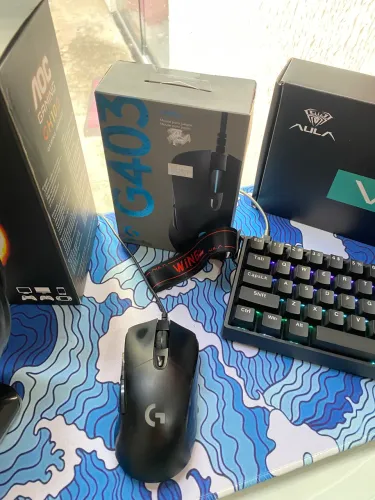 KIT TECLADO E MOUSE + HEADSET