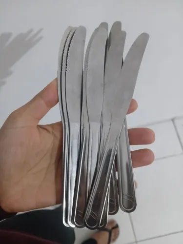 12 facas de inox di solle
