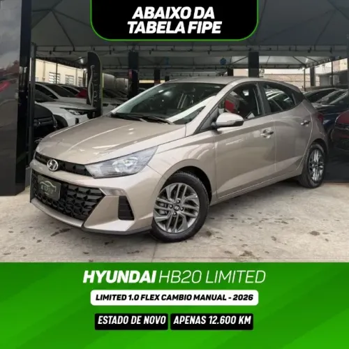 Hyundai HB20 Limited 1.0 Flex 12V Mec. 2026