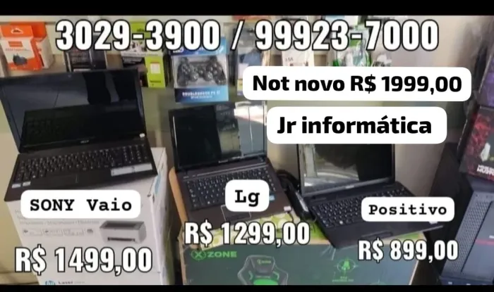 Notebook garantia JR