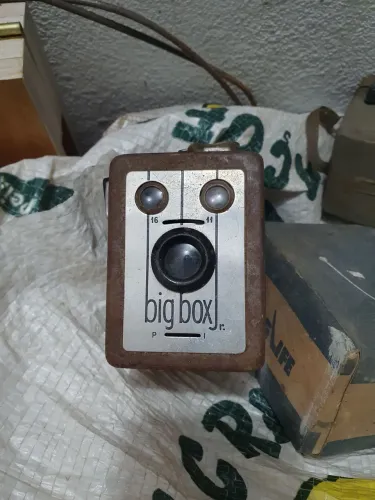 Câmera Fotográfica Antiga Big Box Jr 6x9 - Vintage Colecionador