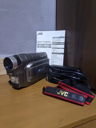 Filmadora Super VHS JVC GR-SXM337UM Com Defeito + Caixa / Acessórios / Bateria OK