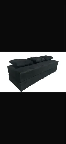 Sofá cama preto apenas 430,00