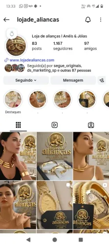 Vendo loja de alianças anéis e jóias com domínio Premium pronta para trabalhar 