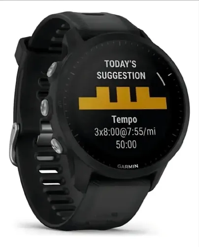 Relógio Monitor Cardíaco De Pulso C Gps Garmin Forerunner 955 Preto