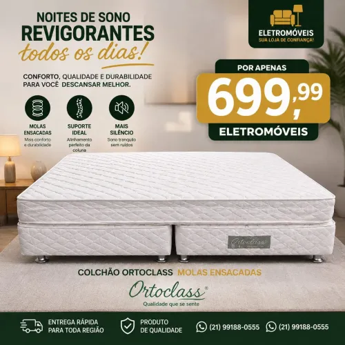Cama Box de Casal Queen OrtoClass