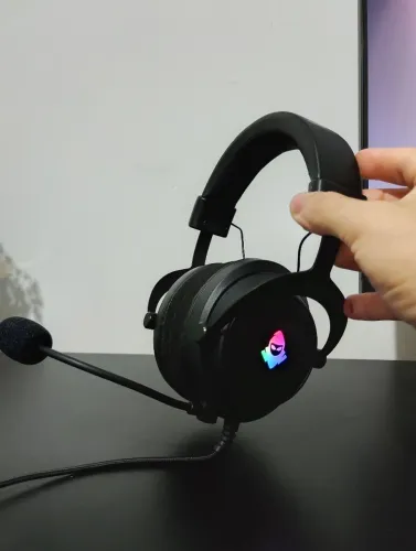 Headset Gamer Mancer Aura, RGB, Drivers 50mm, Preto, MCR-AUR-RGB01