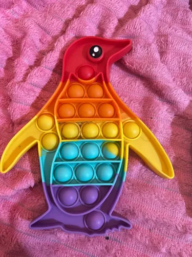 Pop It Pinguim Brinquedo Sensorial Fidget Toy Antiestresse