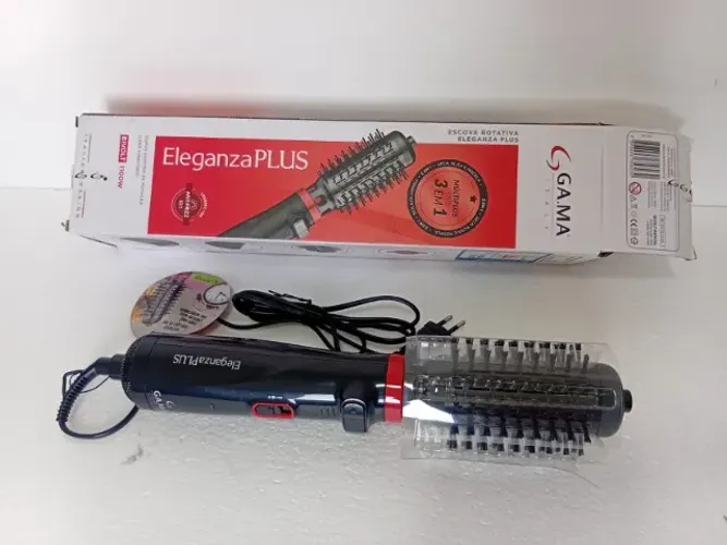 Escova Rotativa Modeladora Gama Eleganza Plus Bivolt 1100w - Preto