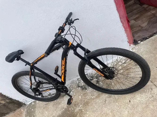 Bicicleta alumínio aro 29 com nota passo cartão