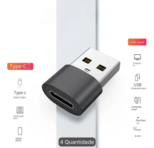 Adaptador USB para USB-C