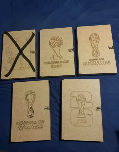 Caixas para Album 2014, 2018, 2022, 2026 + Legend Vini Jr Roxa 