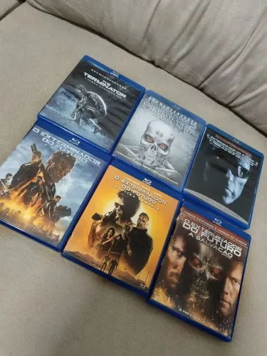 Coleção Exterminador do Futuro - 6 Blu-rays (T2 Raro e Lacrado!)