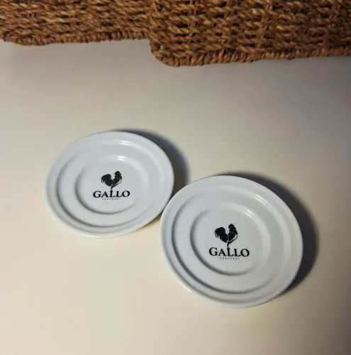 Par de pires de porcelana portuguesa azeite gallo