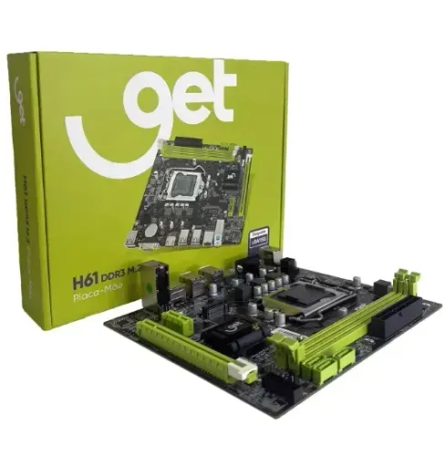 Placa Mãe 1155 H61 DDR3 M.2 Goldentec *NOVA COM GARANTIA*