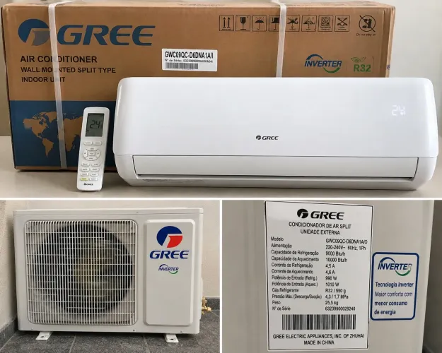 AR-CONDICIONADO GREE 9.000 BTUs INVERTER À VENDA! ? 