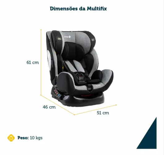 Cadeirinha Safety 1st i-NXT 360° Isofix | 0 a 36 kg | Excelente Estado