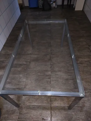 Mesa de vidro 6 lugares