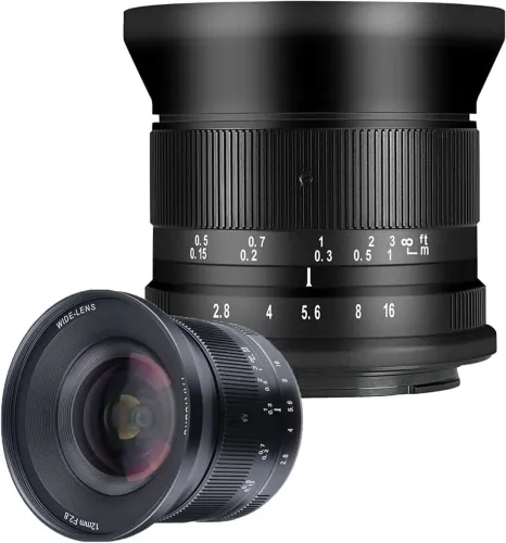 Lente Prime Ultra Grande Angular 7artisans 12mm F2.8 Mark II APS-C Sony E