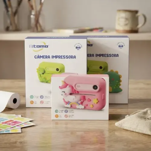 Câmera Impressora Infantil
