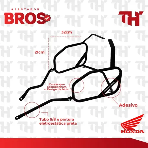 AFASTADOR DE ALFORGE TRASEIRO BROS 150 160
