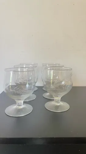 6 conjuntos de copos de cristal