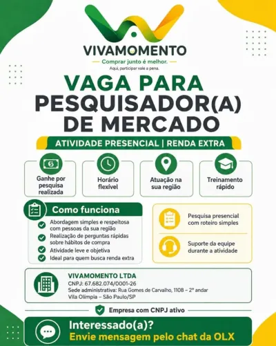 Vagas para recrutadores de Comércio Eletrônico