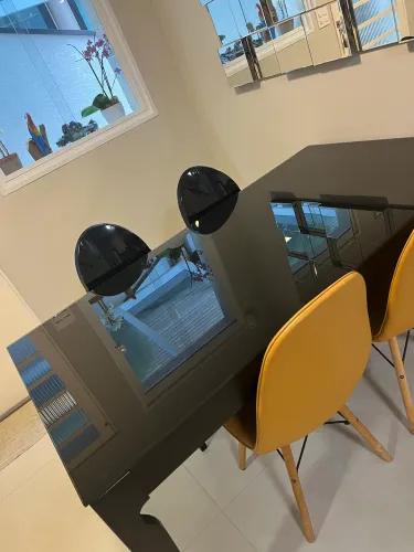 Mesa 6 lugares preta TokStock
