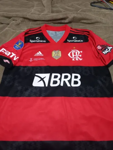Camisa de jogador. Final Supercopa. Patrocinador jogo único