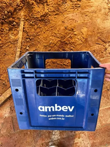 Caixa de Litrão Ambev (VAZIA sem casco) apenas a caixa azul! (226 unidades disponíveis)