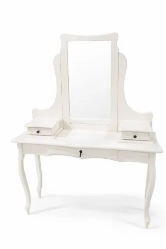 Penteadeira Branca com Espelho - Linda e Conservada!