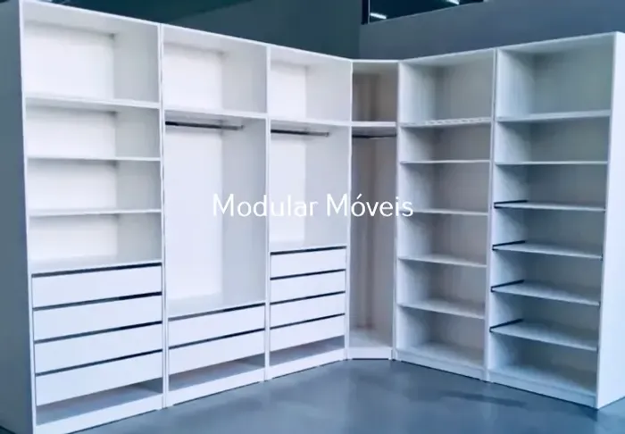 Closet em L 6 Módulos - MDF