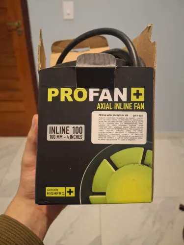 Exaustor Profan Axial Inline Fan 100mm 15w 220v