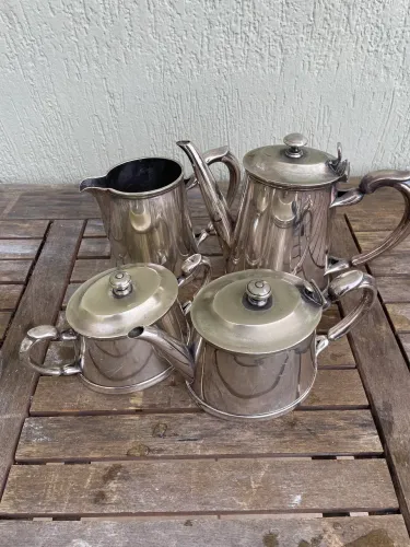 Conjunto de chá - prata 