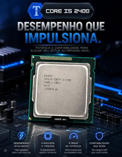 PROCESSADOR INTEL CORE I5 2400 3.10GHZ LGA 1155 QUAD-CORE CACHE 6MB