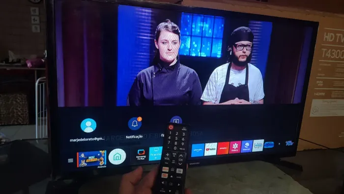 A TV 32 SAMSUNG SMART 4K MODELO NOVO ENTREGO