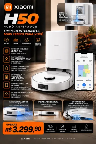 Robô aspirador Xiaomi H50